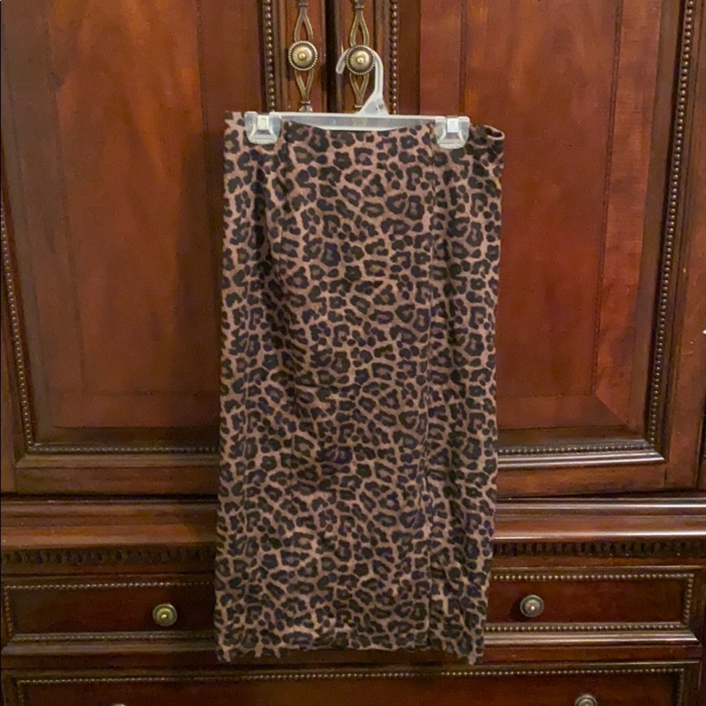 Animal print skirt